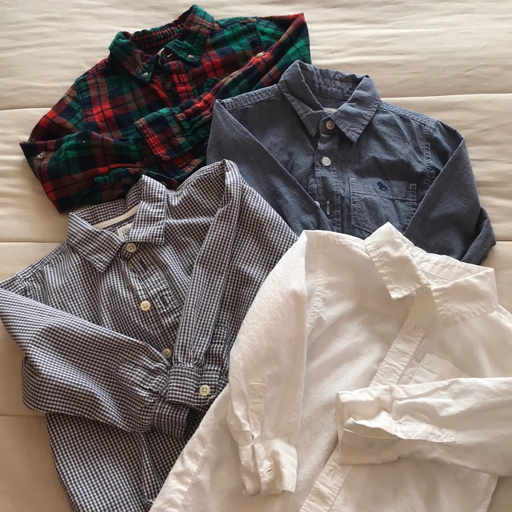 Boys 3T, 4T and 5T dress shirt bundle